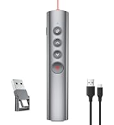 Metal Presentation Clicker with Laser Pointer for Powerpoint Presentations Powerpoint Clicker Rem...