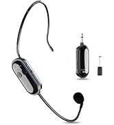 ZOWEETEK Wireless Microphone Headset, 2.4G Wireless Headset Mic System,165ft Range, Plug and play...