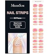 MelodySusie Semi Cured Gel Nail Strips (Exoticism)- Works with Nail lamp, Salon-Quality, Long Las...