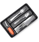 Dial Industries B694K Small Mesh Cutlery Organizer Tray, Black