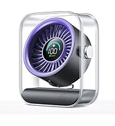 KIMMOO Rechargeable USB Desk Fan, Quiet Table Fan with Turbo Airflow, 100 Speeds, Digital Display...