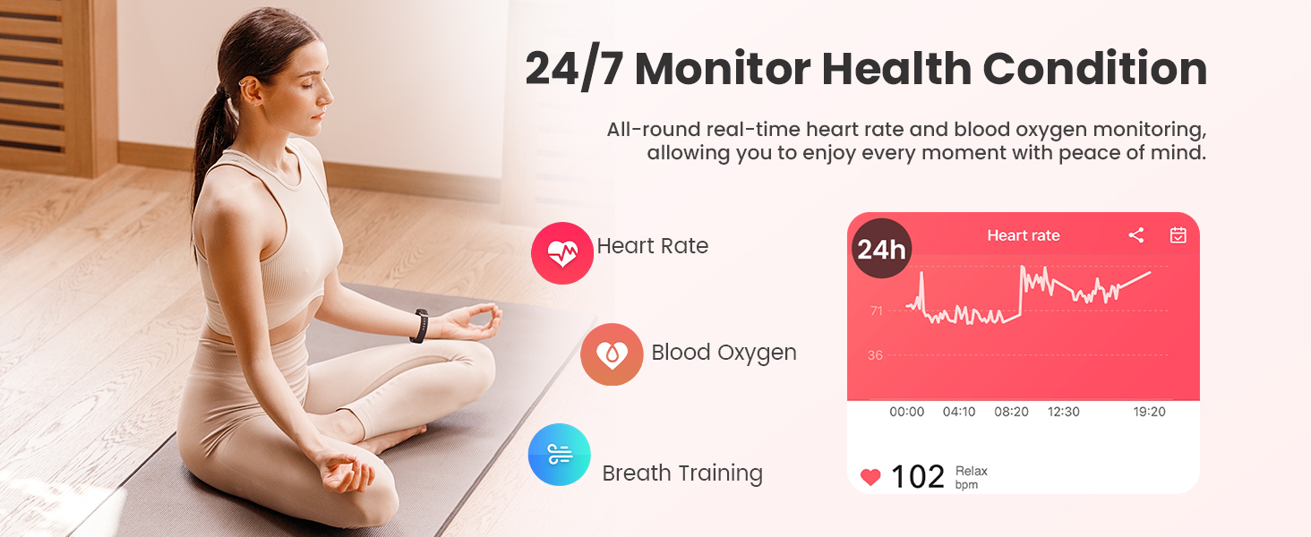 24/7 fitness tracker watch