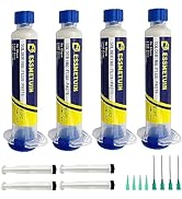 Essmetuin No Clean Soldering Flux Paste(4Pack), Solder Flux For Electronics Soldering, Tin solder...