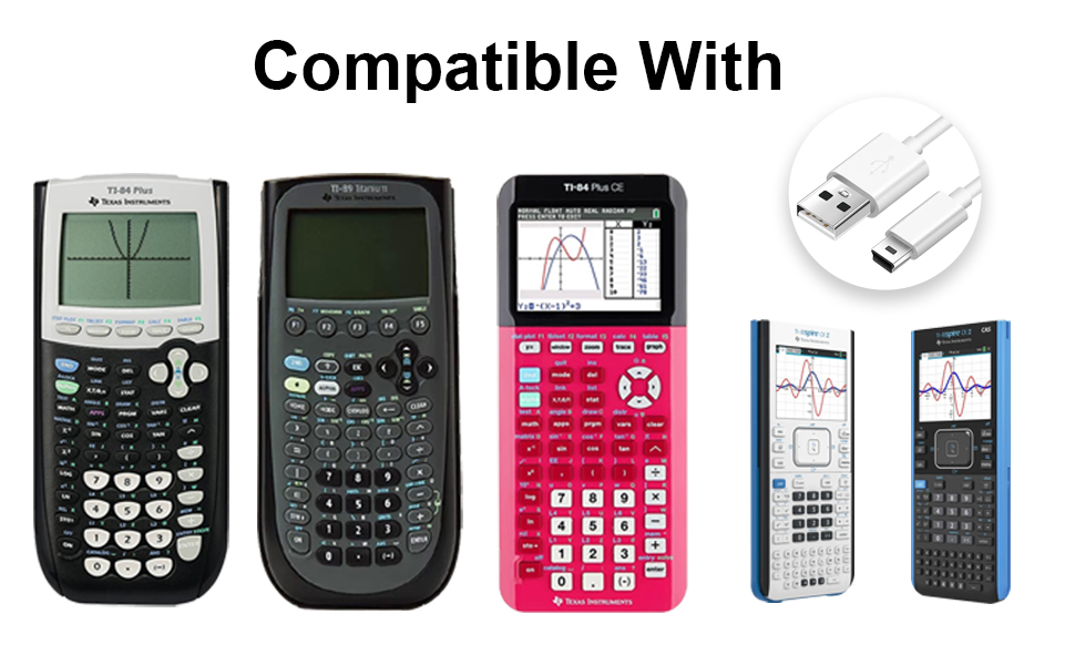 Compatible with Ti-84 Plus/CE, Ti-89, T-Nspire