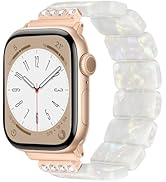 V.R.HOPE Stretchy Resin Apple Watch Band for Series Ultra/10/9/8/7/SE 38mm40mm41mm42mm44mm45mm46m...