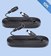 ANLINK 2 Pack 10ft 3M DC Power Extension Cable, 2PCS DC 12V Power Adapter Extension Cord 5.5mm x ...