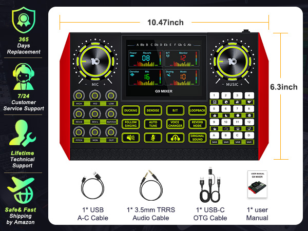 audio interface for pc live sound card soundboard for pc audio mixer live sound card voice changer