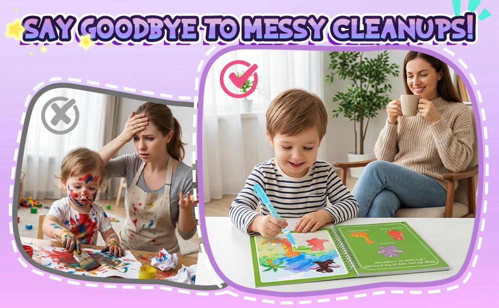 mess free coloring for toddlers