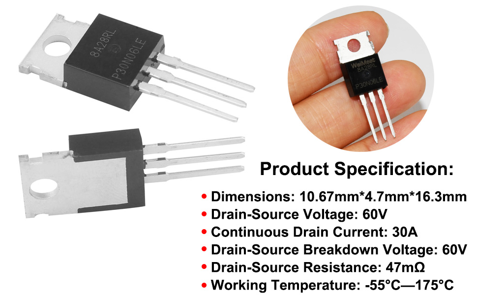 RFP30N06LE N-Channel Power MOSFET Transistors