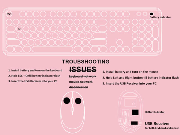 wireless keyboard and mouse