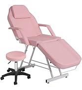 Roixeeds 3-Section Tattoo Chair, Adjustable Professional Salon Massage Bed Tattoo Bed Chair with ...