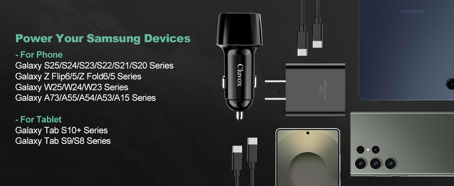 45w super fast charging your new samsung galaxy S25 ultra series in the car