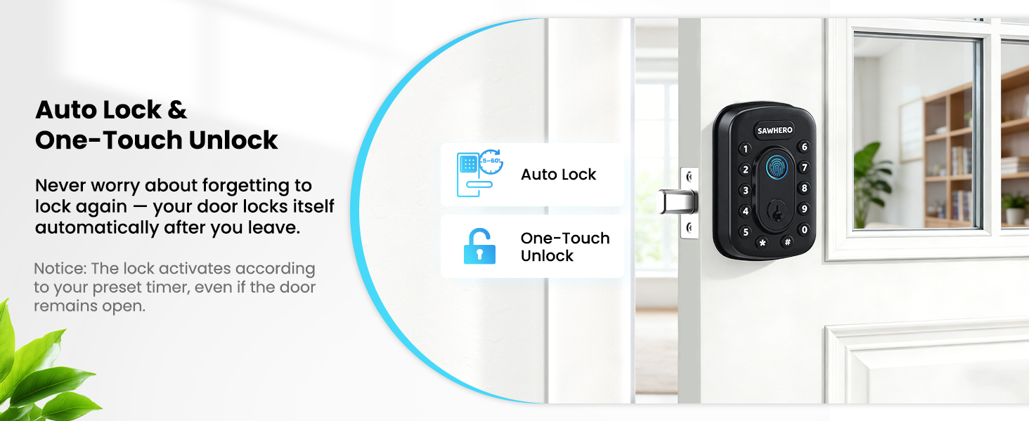 Keyless entry door lock