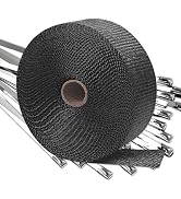 Eyaeyao Exhaust Wrap, Heat Wrap for Exhaust Pipes, Header Wrap,Exhaust Heat Wrap Roll For Motorcy...