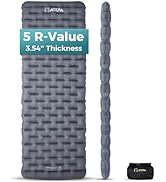 ATEPA ThermAir Backpacking Inflatable Sleeping Pad, 5 R-Value Insulated Ultralight Portable Sleep...