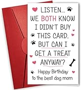 NewEleven Dog Mom Gifts For Women - Dog Mom Card, Cute Gifts For Dog Lovers, Dogs Owners - Birthd...