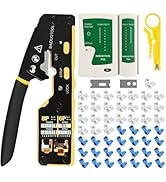 RJ45 Crimp Tool Kit Pass Through Ethernet RJ45 Crimping Tool Cat6 Cat5e Cat6a RJ45 Crimper Cat6 C...