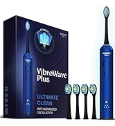 Wagner Stern VibroWave Plus Oscillation &amp; Vibration Sonic Electric Toothbrush with 4 Brush Heads....