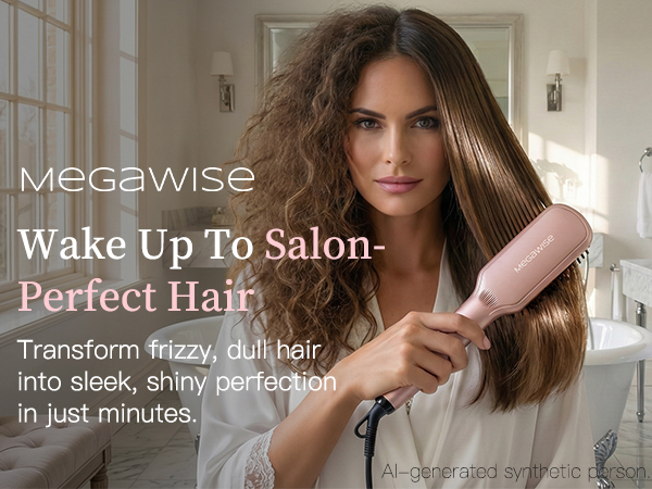 hair straightener brush