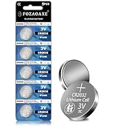 FOZAOAXE CR2032 3V Lithium Coin Battery 5-Pack, Long Lasting Button Cell Replacement for Car Key ...