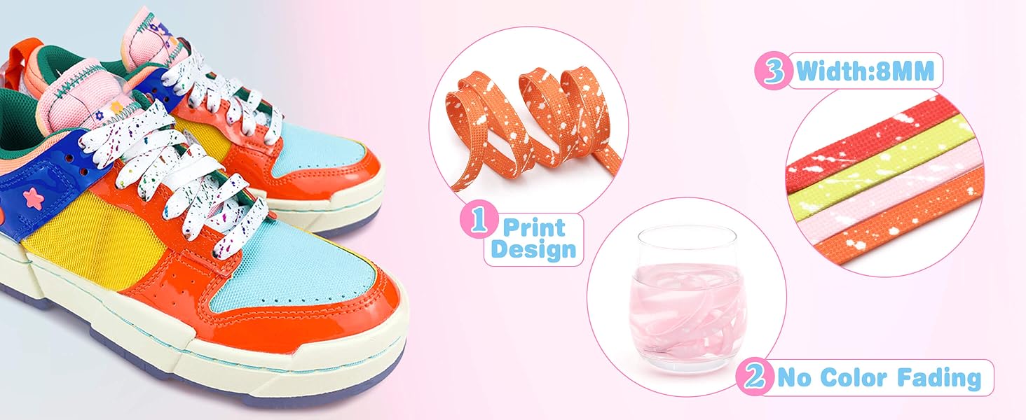 Colorful Shoelaces for Sneakers
