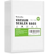 NexLevVac 100 Quart 8x12 Inch Vacuum Sealer Bags for Food Saver,Seal a Meal Bags,Vacuum Seal Bags...