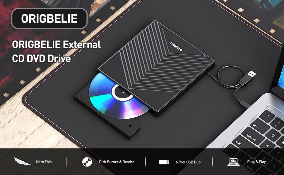 ORIGBELIE usb dvd drive