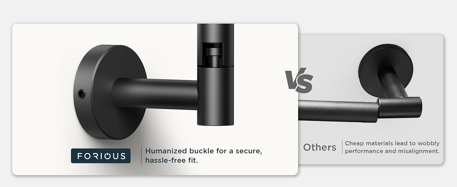 black toilet paper holder