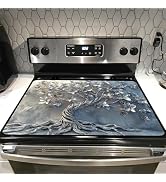 Glass stove top cover 28"x 20", Stove Top Covers for Electric Stove, Flat Range Mat for Glass Coo...