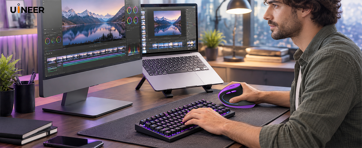 ergonomic mouse rechargeable