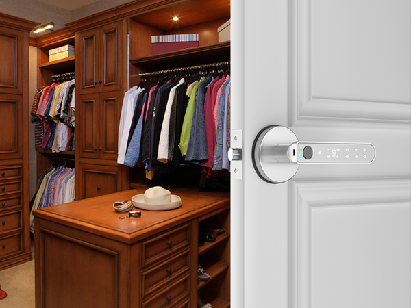 Closet Door Lock Silver
