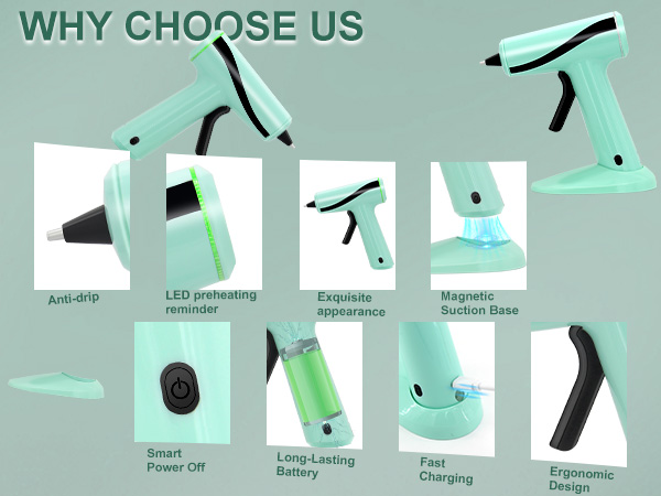 glue gun and sticks set hot glue gun glue gun cordless &amp; rechargeable hot glue gun and sticks set