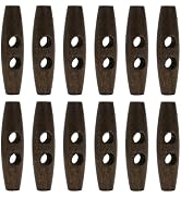 Lilaly 12 Pcs Wooden Buttons