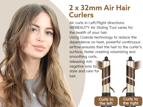 Webeauty hair dryer brush blow 5 in 1 air styler