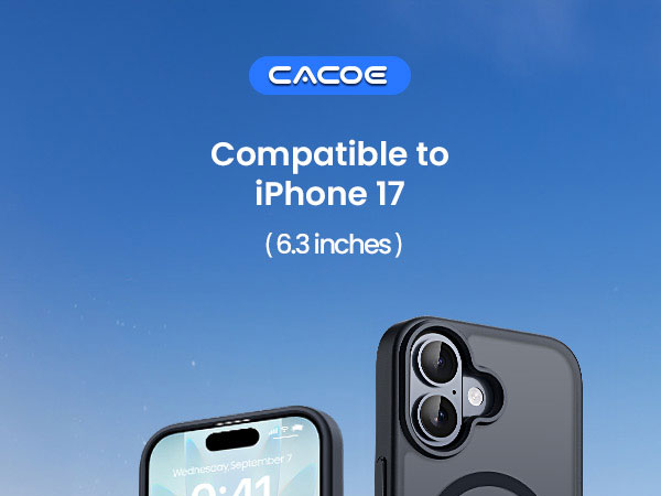 CACOE Magnetic Case for iPhone 17 6.3 inch