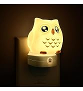 L LOHAS LED Owl Night Light for Kids, 3D Owl Night Light Plug in Wall, Dusk to Dawn Sensor, 8-Col...