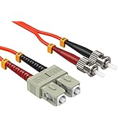 Cable Leader 2m OM1 ST to SC Duplex 62.5/125 Multi-Mode Fiber Optic Cable