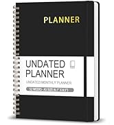 Undated Weekly Planner, Weekly To Do List Notebook with Goal, Organizer &amp; Habit Tracker, A5 Daily...
