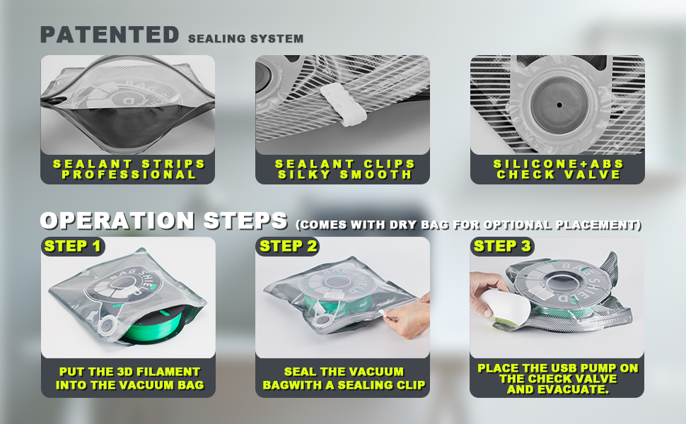 3D Filament Storage Bags