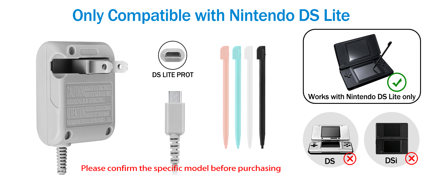Only Compatible with Nintendo DS Lite