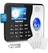HapAttend Time Clocks for Employees Small Business Automatic Calculate Hours, 0 Monthly Fees Fing...