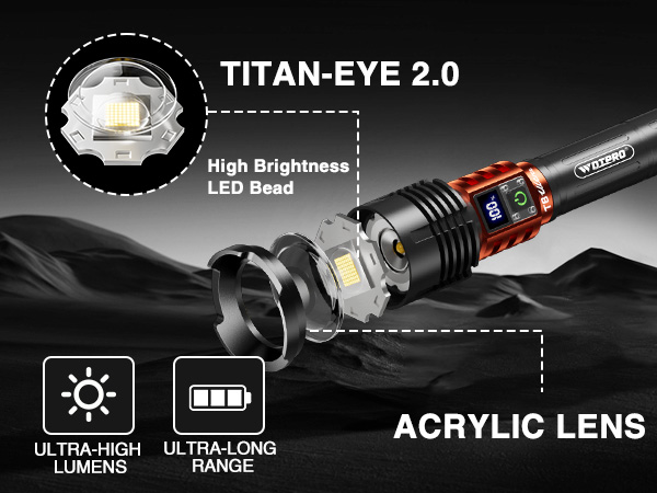 led flashlight rechargeable