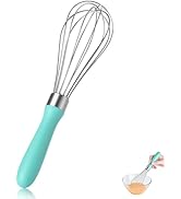 Lilybeam 8.7inch Kitchen Wire Whisk, 18/10 Stainless Steel Metal Balloon Wisk Heavy Duty Egg Beat...
