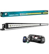 Nilight LED Light Bar 52inch 49LED Single Row Spot LED Lights Screw-Less Night Vision Off Road Li...
