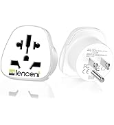 LENCENT World to US Plug Adapter, [2 Packs] European EU Europe/UK/Australia/China/Italy to USA Am...
