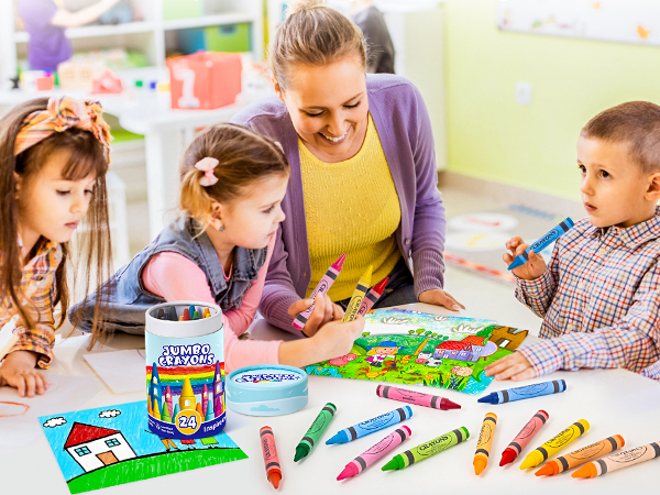 Washable Crayons for Mess-Free Coloring Fun
