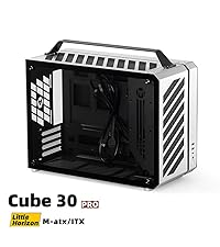 Mechanic Master C34Pro Compact Desktop PC Case with Carry Handle | 360mm AIO Support, ATX/E-ATX (27c...