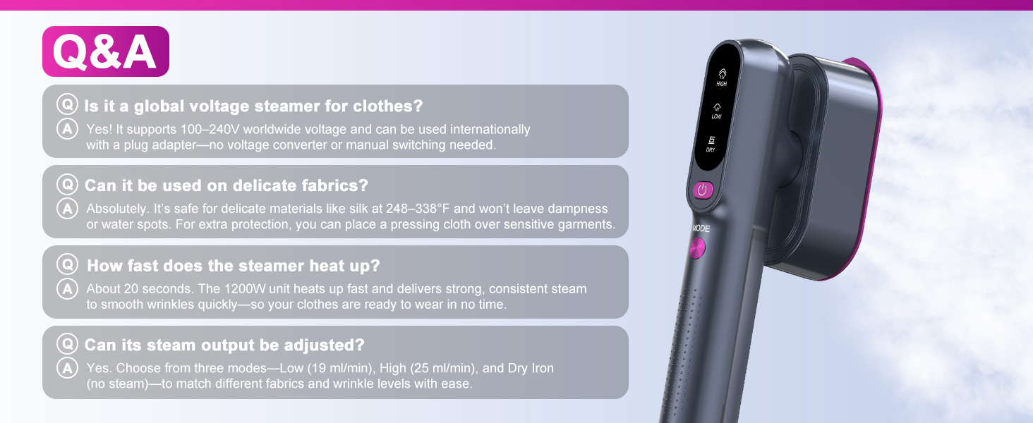 portable steamer for clothes