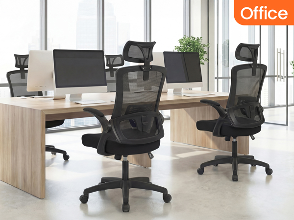 Comfortable Chair with Ergonomic Head and Neck Support Design