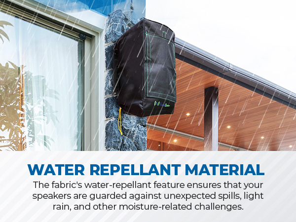 outdoor speaker covers heavy duty water sun sand protection UV 50 snug fitting dust double stitch